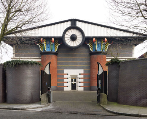 Temple of Storms pumping station with boundary walls