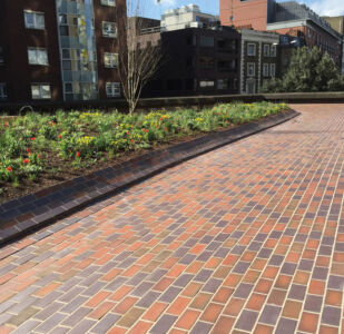 Ketley Clay paving at Barbican NW Podium